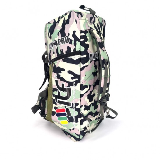Сумка-рюкзак для Тхэквондо ИТФ MAXPRO M 60x28x27см ITF Камуфляж с большим замком