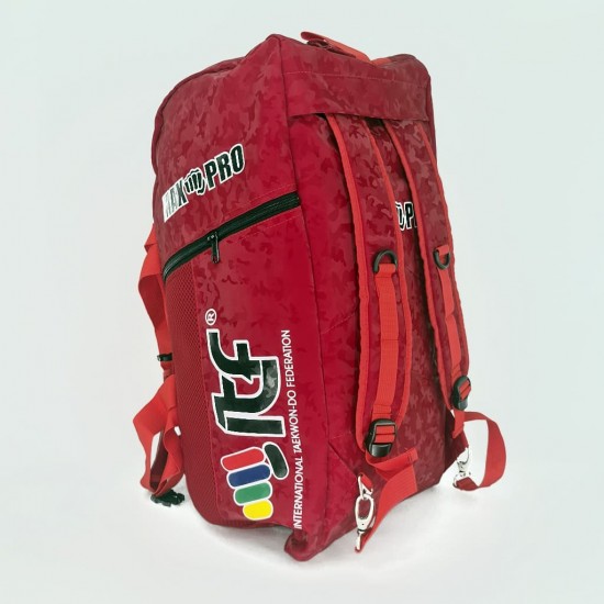 Сумка-рюкзак для Тхэквондо ИТФ MAXPRO VELOUR CAMOUFLAGE M 60x28x27см ITF с большим замком