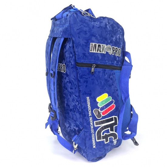 Сумка-рюкзак для Тхэквондо ИТФ MAXPRO VELOUR CAMOUFLAGE M 60x28x27см ITF с большим замком