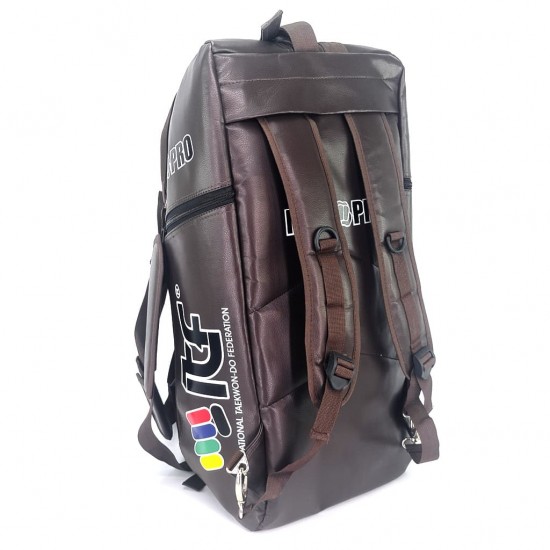 Сумка-рюкзак для Тхэквондо ИТФ MAXPRO ДЕРМАТИН M 60x28x27см ITF с большим замком