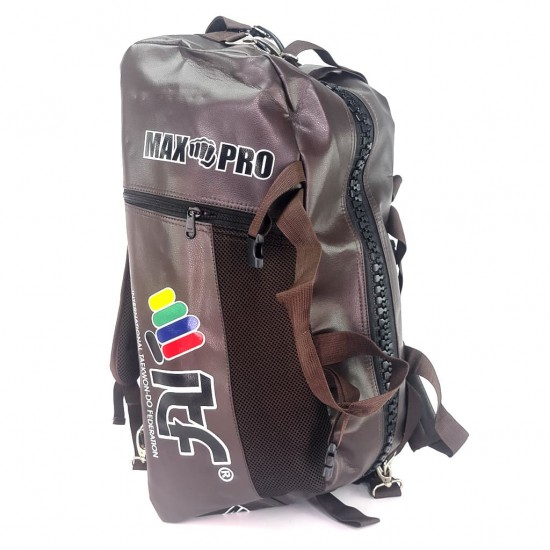 Сумка-рюкзак для Тхэквондо ИТФ MAXPRO ДЕРМАТИН M 60x28x27см ITF с большим замком