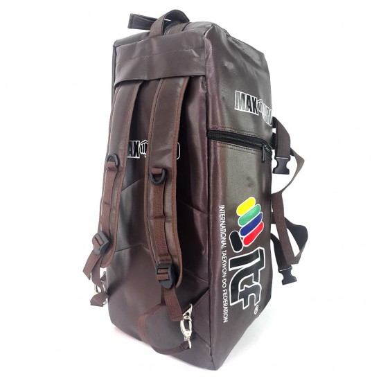 Сумка-рюкзак для Тхэквондо ИТФ MAXPRO ДЕРМАТИН M 60x28x27см ITF с большим замком