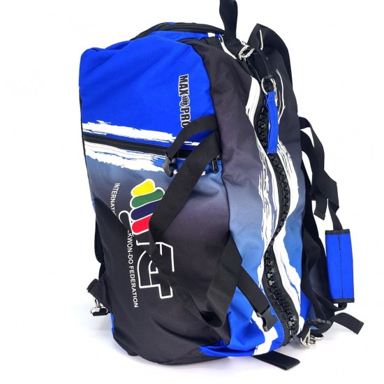 Сумка-рюкзак для Тхэквондо ИТФ MAXPRO L 67x36x33см ITF Градиент с большим замком